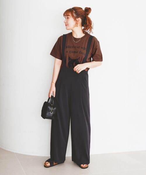 le.coeur blanc / ルクールブラン Tシャツ | Regency WorksネコプリントT | 詳細3