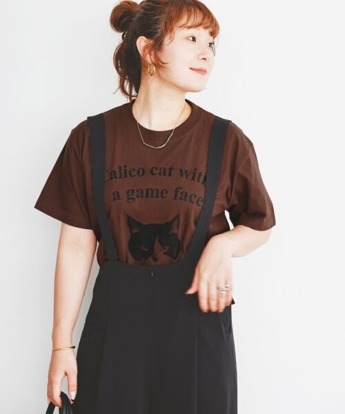 le.coeur blanc / ルクールブラン Tシャツ | Regency WorksネコプリントT | 詳細5