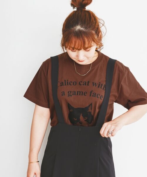 le.coeur blanc / ルクールブラン Tシャツ | Regency WorksネコプリントT | 詳細6