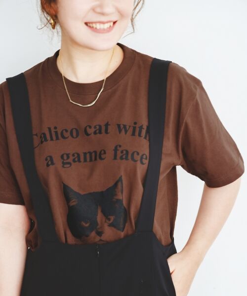 le.coeur blanc / ルクールブラン Tシャツ | Regency WorksネコプリントT | 詳細9