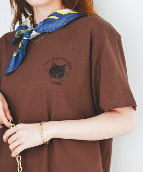 le.coeur blanc / ルクールブラン Tシャツ | Regency Worksネコプリント×モチーフT | 詳細15