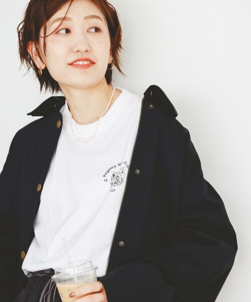 le.coeur blanc / ルクールブラン Tシャツ | Regency Worksネコプリント×モチーフT | 詳細4