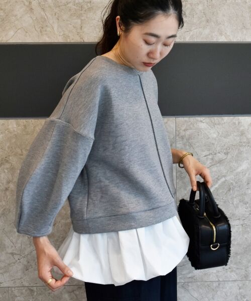 le.coeur blanc / ルクールブラン カットソー | TORRAZZO DONNAバルーン裾トップス | 詳細12