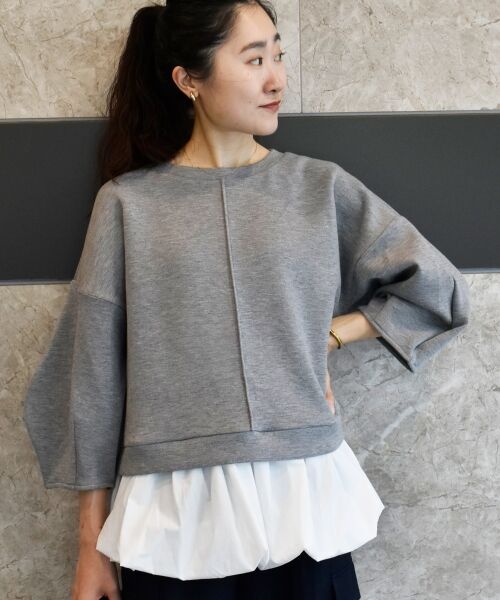 le.coeur blanc / ルクールブラン カットソー | TORRAZZO DONNAバルーン裾トップス | 詳細14