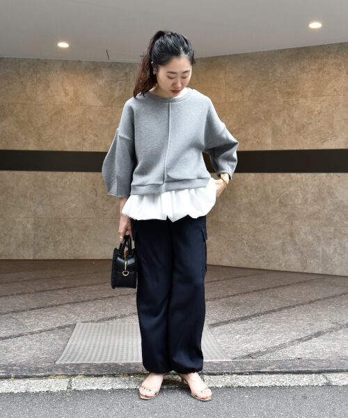 le.coeur blanc / ルクールブラン カットソー | TORRAZZO DONNAバルーン裾トップス | 詳細15