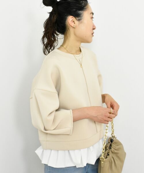 le.coeur blanc / ルクールブラン カットソー | TORRAZZO DONNAバルーン裾トップス | 詳細4