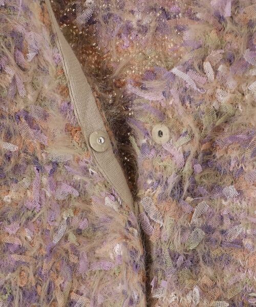 le.coeur blanc / ルクールブラン ベスト | TORRAZZO DONNAチュール×シャギーニットベスト | 詳細27