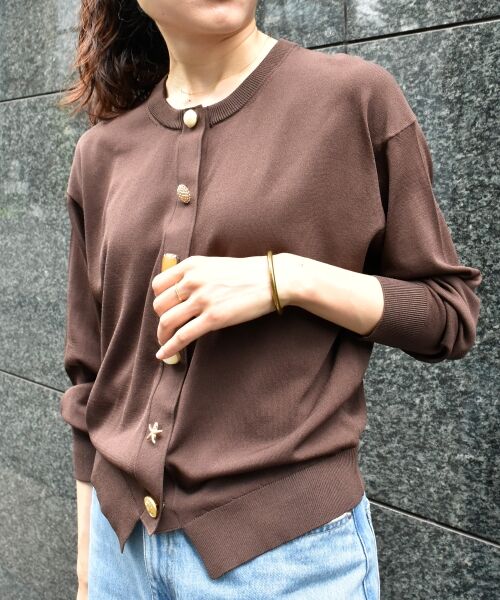 le.coeur blanc / ルクールブラン カーディガン・ボレロ | TORRAZZO DONNA ビジューカーディガン | 詳細17