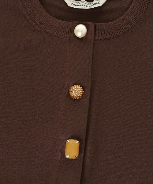 le.coeur blanc / ルクールブラン カーディガン・ボレロ | TORRAZZO DONNA ビジューカーディガン | 詳細30