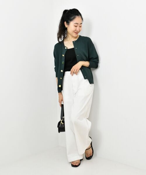 le.coeur blanc / ルクールブラン カーディガン・ボレロ | TORRAZZO DONNA ビジューカーディガン | 詳細9