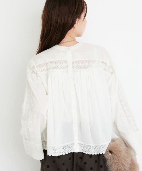 le.coeur blanc / ルクールブラン シャツ・ブラウス | 《手洗い可能》Fanaka別注リバーレースブラウス | 詳細10
