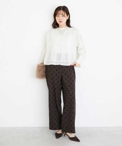 le.coeur blanc / ルクールブラン シャツ・ブラウス | 《手洗い可能》Fanaka別注リバーレースブラウス | 詳細11