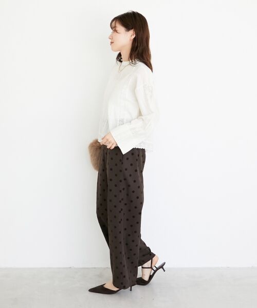 le.coeur blanc / ルクールブラン シャツ・ブラウス | 《手洗い可能》Fanaka別注リバーレースブラウス | 詳細12