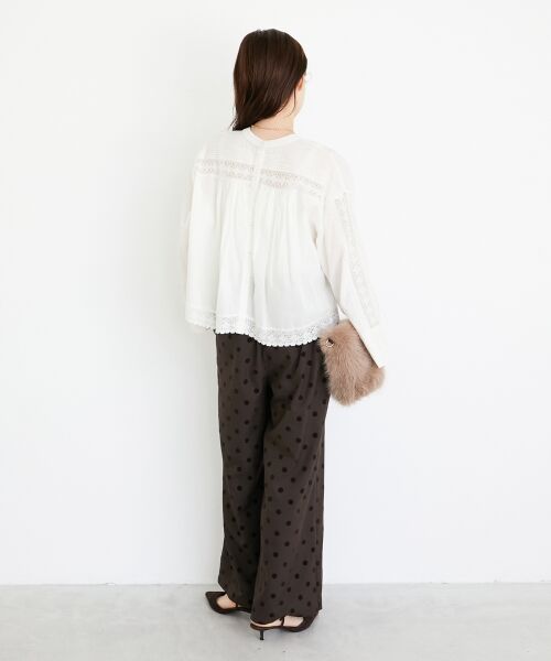 le.coeur blanc / ルクールブラン シャツ・ブラウス | 《手洗い可能》Fanaka別注リバーレースブラウス | 詳細13