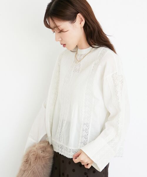 le.coeur blanc / ルクールブラン シャツ・ブラウス | 《手洗い可能》Fanaka別注リバーレースブラウス | 詳細8
