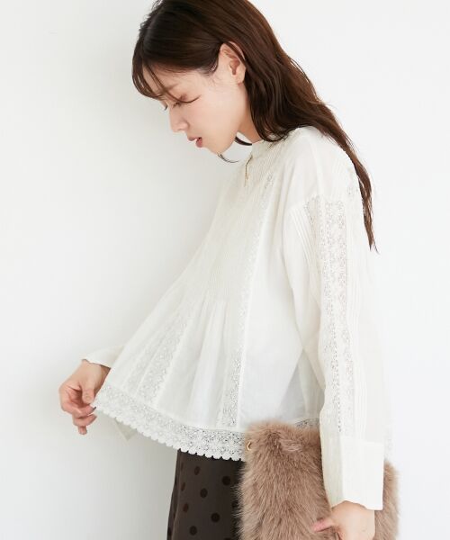 le.coeur blanc / ルクールブラン シャツ・ブラウス | 《手洗い可能》Fanaka別注リバーレースブラウス | 詳細9