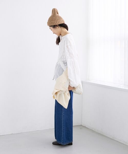 le.coeur blanc / ルクールブラン シャツ・ブラウス | 《手洗い可能》Fanakaミックス刺しゅうレースブラウス | 詳細10