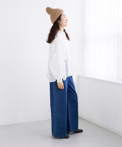 le.coeur blanc / ルクールブラン シャツ・ブラウス | 《手洗い可能》Fanakaミックス刺しゅうレースブラウス | 詳細8