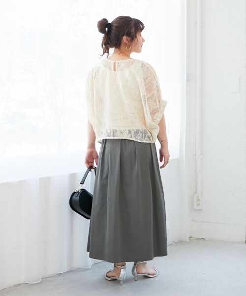 le.coeur blanc / ルクールブラン シャツ・ブラウス | TORRAZZO DONNAスパンコールドルマンブラウス | 詳細13