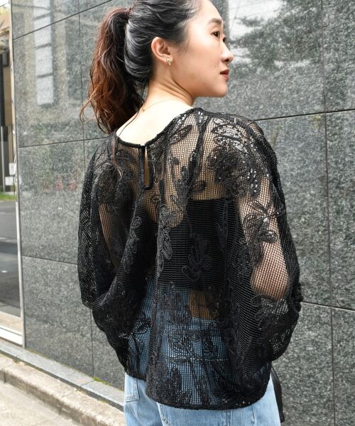 le.coeur blanc / ルクールブラン シャツ・ブラウス | TORRAZZO DONNAスパンコールドルマンブラウス | 詳細17