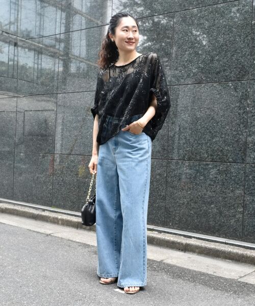 le.coeur blanc / ルクールブラン シャツ・ブラウス | TORRAZZO DONNAスパンコールドルマンブラウス | 詳細19