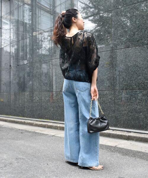 le.coeur blanc / ルクールブラン シャツ・ブラウス | TORRAZZO DONNAスパンコールドルマンブラウス | 詳細20