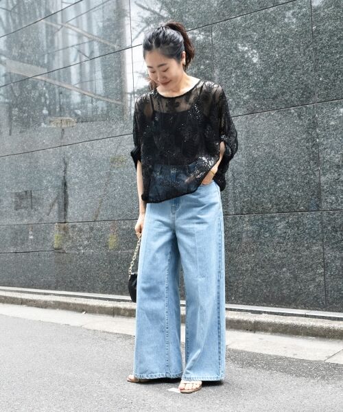 le.coeur blanc / ルクールブラン シャツ・ブラウス | TORRAZZO DONNAスパンコールドルマンブラウス | 詳細22