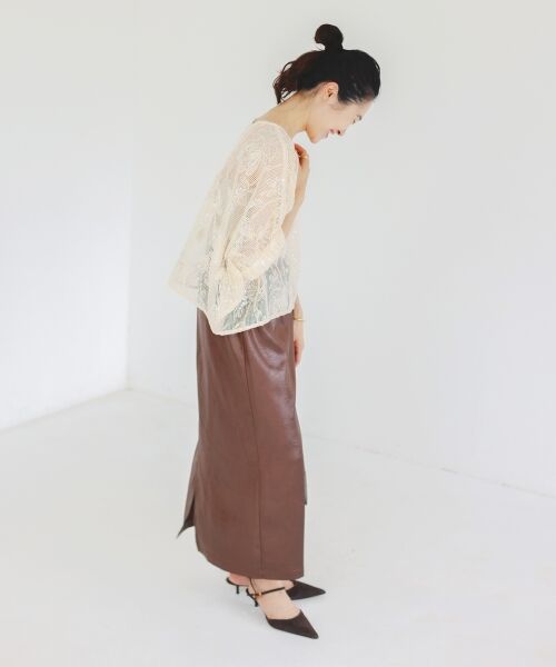 le.coeur blanc / ルクールブラン シャツ・ブラウス | TORRAZZO DONNAスパンコールドルマンブラウス | 詳細9