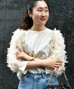 le.coeur blanc / ルクールブラン シャツ・ブラウス | TORRAZZO DONNA袖チュールブラウス