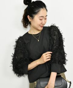 le.coeur blanc / ルクールブラン シャツ・ブラウス | TORRAZZO DONNA袖チュールブラウス