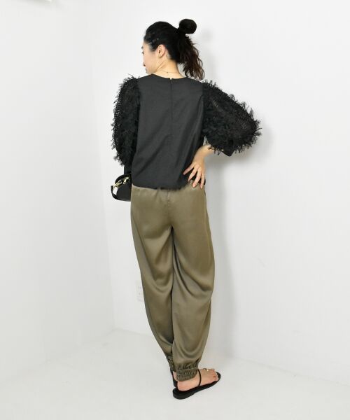 le.coeur blanc / ルクールブラン シャツ・ブラウス | TORRAZZO DONNA袖チュールブラウス | 詳細10