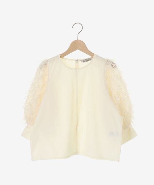 le.coeur blanc / ルクールブラン シャツ・ブラウス | TORRAZZO DONNA袖チュールブラウス | 詳細12