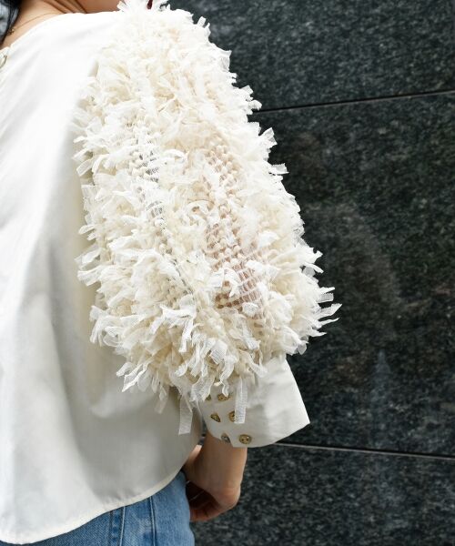 le.coeur blanc / ルクールブラン シャツ・ブラウス | TORRAZZO DONNA袖チュールブラウス | 詳細17
