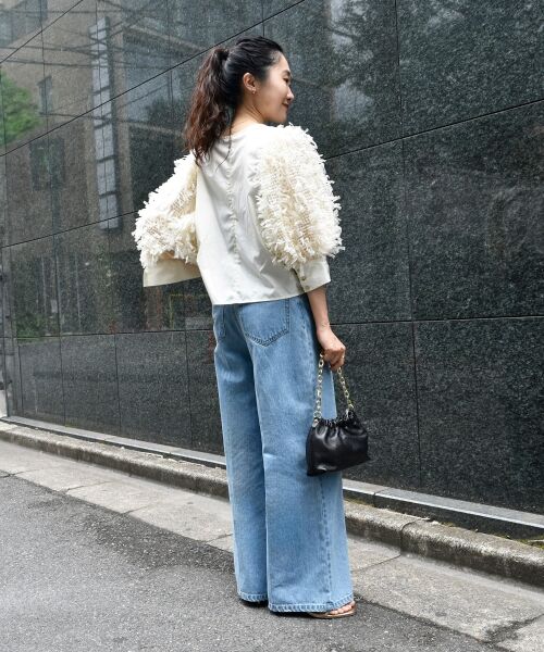 le.coeur blanc / ルクールブラン シャツ・ブラウス | TORRAZZO DONNA袖チュールブラウス | 詳細21