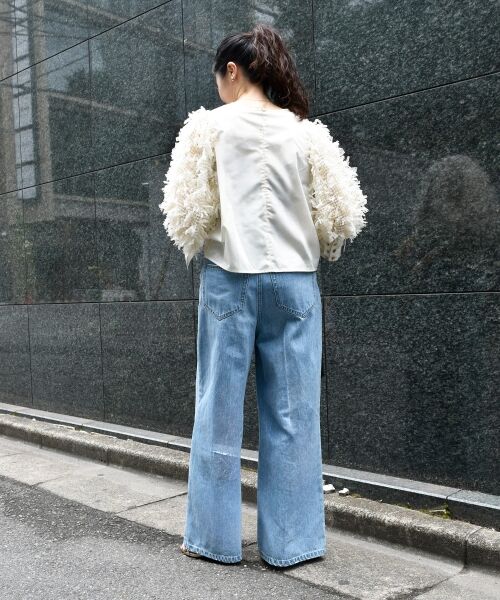 le.coeur blanc / ルクールブラン シャツ・ブラウス | TORRAZZO DONNA袖チュールブラウス | 詳細22