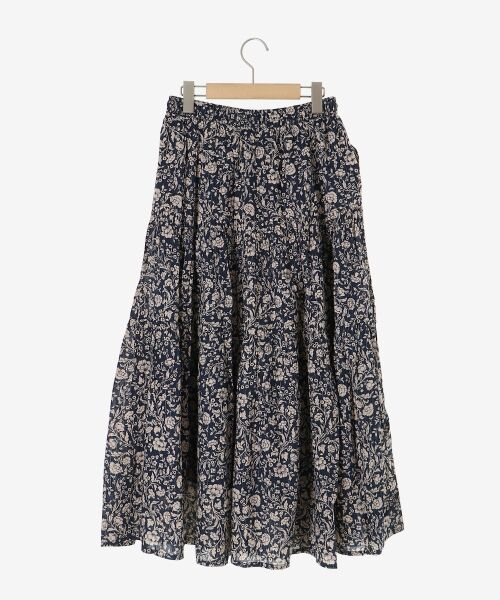 le.coeur blanc / ルクールブラン ロング・マキシ丈スカート | 《手洗い可能》Fanaka別注フラワー×ストライプスカート | 詳細18