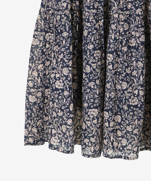 le.coeur blanc / ルクールブラン ロング・マキシ丈スカート | 《手洗い可能》Fanaka別注フラワー×ストライプスカート | 詳細21