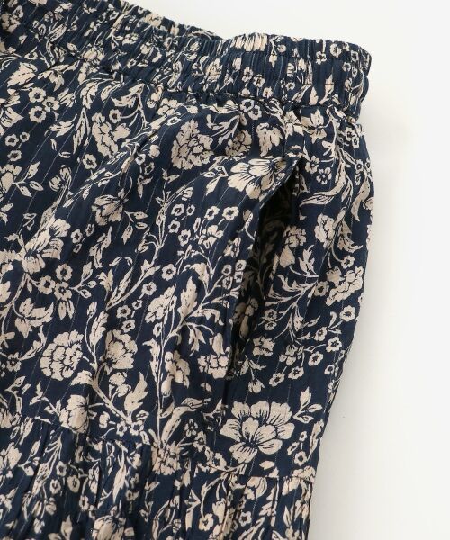 le.coeur blanc / ルクールブラン ロング・マキシ丈スカート | 《手洗い可能》Fanaka別注フラワー×ストライプスカート | 詳細22