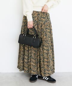le.coeur blanc / ルクールブラン ロング・マキシ丈スカート | 《手洗い可能》Fanaka別注フラワープリントスカート