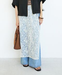 le.coeur blanc / ルクールブラン ロング・マキシ丈スカート | ElisaNovelliレースラップスカート