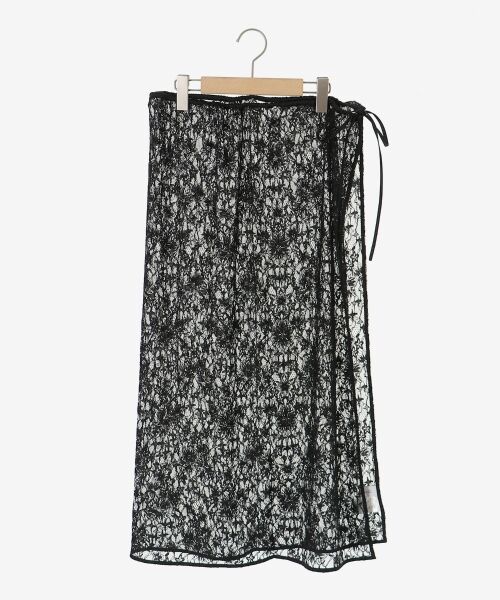 le.coeur blanc / ルクールブラン ロング・マキシ丈スカート | ElisaNovelliレースラップスカート | 詳細1