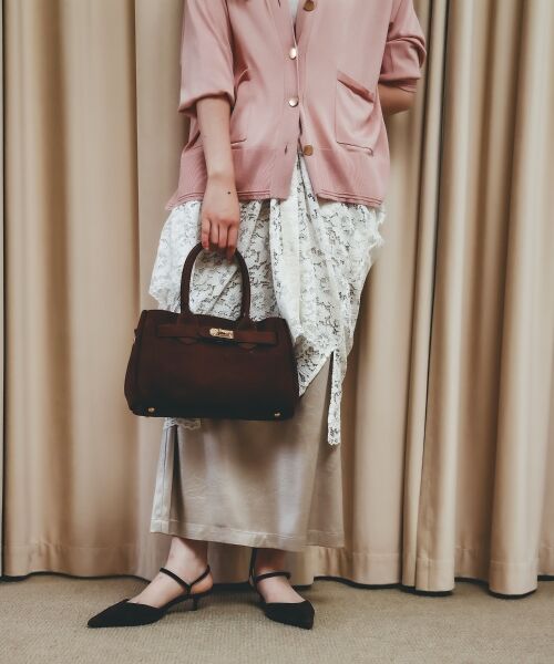 le.coeur blanc / ルクールブラン ロング・マキシ丈スカート | ElisaNovelliレースラップスカート | 詳細26