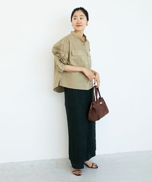 le.coeur blanc / ルクールブラン ロング・マキシ丈スカート | ElisaNovelliレースラップスカート | 詳細3