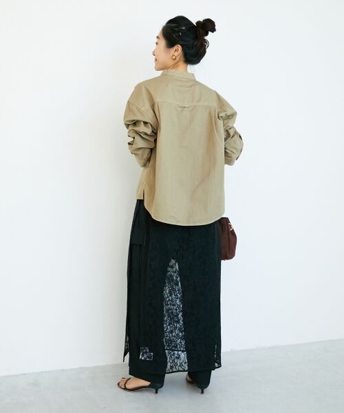 le.coeur blanc / ルクールブラン ロング・マキシ丈スカート | ElisaNovelliレースラップスカート | 詳細5