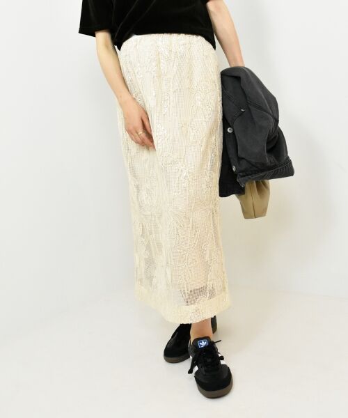 le.coeur blanc / ルクールブラン ロング・マキシ丈スカート | TORRAZZO DONNAスパンコールスカート | 詳細15