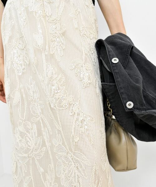 le.coeur blanc / ルクールブラン ロング・マキシ丈スカート | TORRAZZO DONNAスパンコールスカート | 詳細18