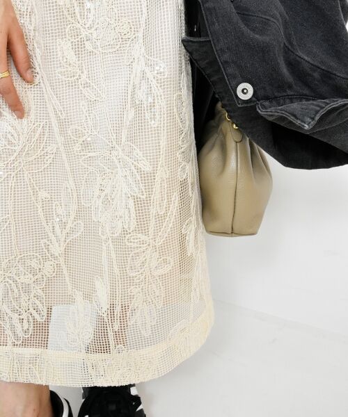 le.coeur blanc / ルクールブラン ロング・マキシ丈スカート | TORRAZZO DONNAスパンコールスカート | 詳細20