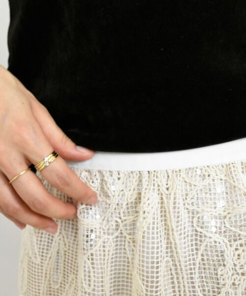 le.coeur blanc / ルクールブラン ロング・マキシ丈スカート | TORRAZZO DONNAスパンコールスカート | 詳細22