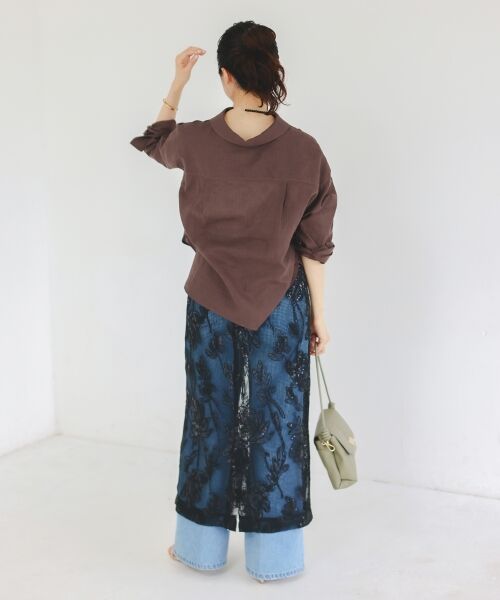 le.coeur blanc / ルクールブラン ロング・マキシ丈スカート | TORRAZZO DONNAスパンコールスカート | 詳細4