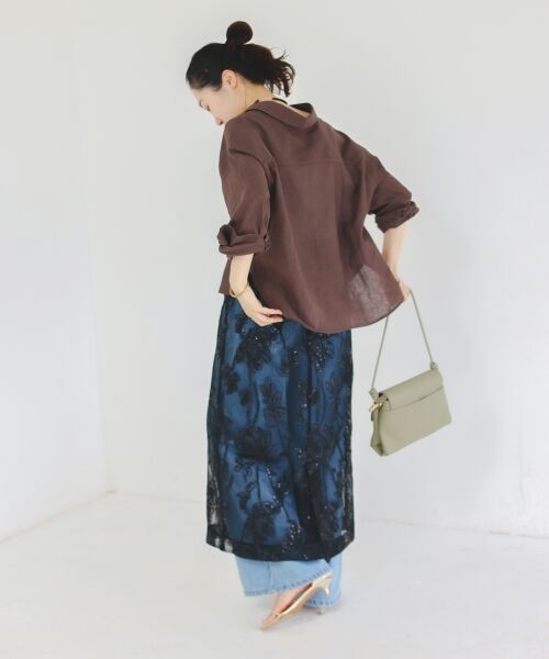 le.coeur blanc / ルクールブラン ロング・マキシ丈スカート | TORRAZZO DONNAスパンコールスカート | 詳細5